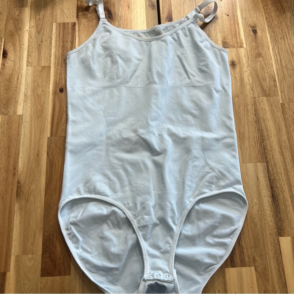 Shapermint Essentials White Bodysuit Tank Top 2XL